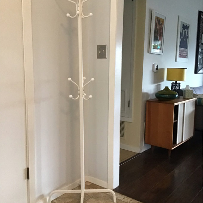 Charlton Home® Freestanding coat rack-14 Hook Coat Rack，Steel
